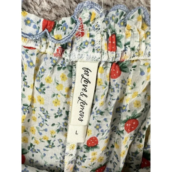 For love & lemons Women’s strawberry kiss shorts Size L - Picture 8 of 16
